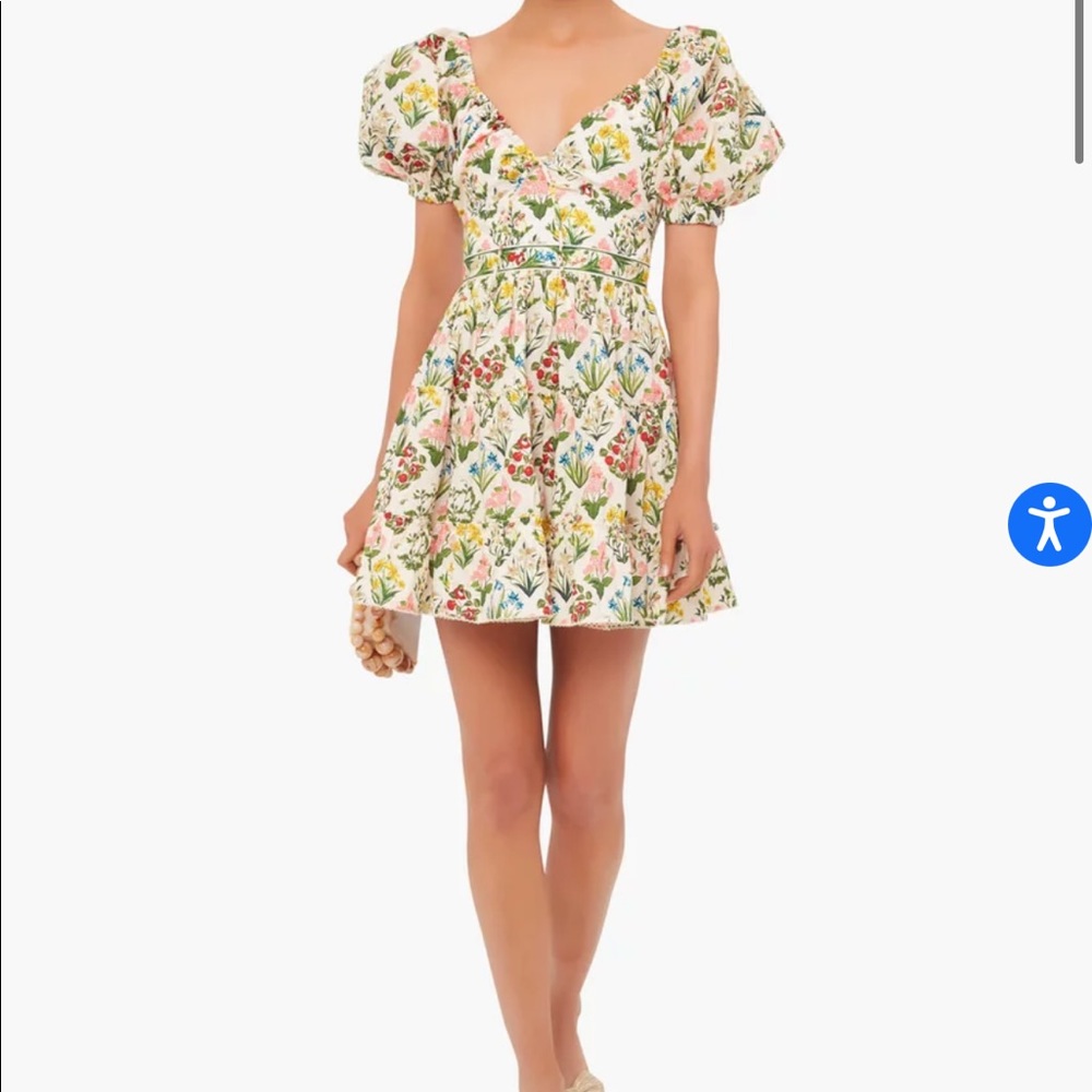 Agua by Agua Bendita Magdalena Manzanilla Mini Dress